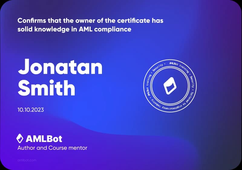 Formación en criptocumplimiento AML y Blockchain Analytics 